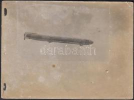 Cca 1920 "Sachsen" feliratú léghajó, 9×12 cm