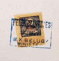 1906 A kisjókai Ágoston család címerének hivatalos igazolása, kézzel festett címerrel