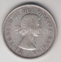 Kanada 1962. 25c Ag "II. Erzsébet" T:3 Canada 1962. 25 Cents Ag "Elizabeth II" C:F Krause KM#52