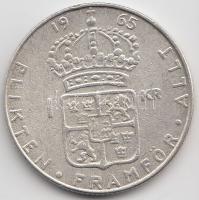 Svédország 1965U 1Kr &quot;VI. Gusztáv&quot; T:2 &lt;br/&gt;Sweden 1965U 1 Krona &quot;Gustaf VI&quot; C:XF &lt;br/&gt;Krause KM#826