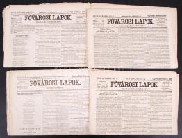 1866-1867 A Fővárosi Lapok 25 db jó állapotú száma, nagyrészt 1867-ből, sok érdekes cikkel a kiegyezés korából