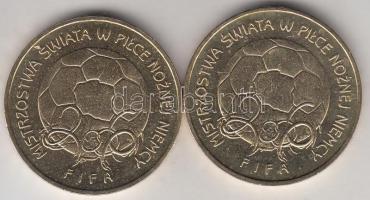 Lengyelország 2006. 2Zl Br "Németországi Futball Világbajnokság" (2x) tanúsítvánnyal T:BU
...