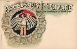 Excelsior-Pneumatic, Hannoversche Gummi-Kamm Comp., Serie B. No. 3. litho