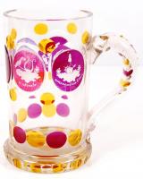 Jó kívánság korsó (németül), több rétegű, maratott, hámozott, hibátlan, m:15 cm