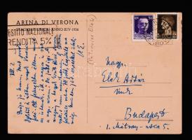 1936 Petrovics Elek művészettörténész saját kézzel írt képeslapja Elek Artúrnak