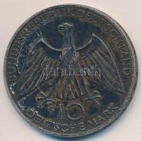 NSZK 1972G 10M Ag "Olimpia-München" T:2 patina GFR 1972G 10 Mark Ag "Olymics Munich" C:XF patina