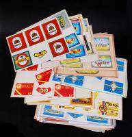 cca 1970 A nagykanizsai sörgyár által gyártott sörök címkéjének gyűjteménye