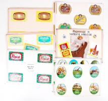 Nagy külföldi sörcímke gyűjtemény 4 mappában, sok száz címkével / Large beer-label collection in 4 a...