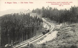 Tátra, Csorba-tó, cogwheel railroad, Divald Károly