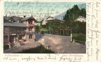 Ótátrafüred, Alt Schmecks; Maurer Adolf kereskedése / shop 'Cattarino, Eperjes' (EB)