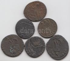 6db különféle római bronzpénz T:2,2-,3
6pcs of different Roman bronze coins C:XF,VF,F