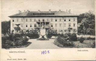 Bártfafürdő, Hotel Deák (hátoldalán ráragasztva papír)