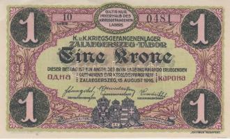 Zalaegerszeg / hadifogolytábor 1916. június 1. 10f + 20f + 50f + 1K + 2K + 5K + 10K + 20K szükségpén...