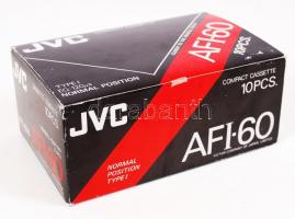 10 db üres, JVC 60 perces magnókazetta