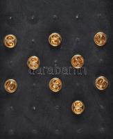 Románia / Nagyvárad DN 8db modern kitűző + "EU" kitűző T:1 
Romania / Oradea ND 8pcs of mo...