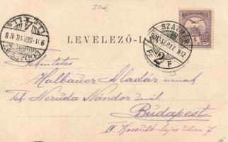 Szatmár, Katolikus templom; Reizer János kiadása / catholic church