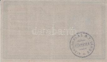 1918. 25K "3132" hullámos hátlap "KISKUNHALAS R.T. VÁROS ADÓHIVATALA" pecsételés...