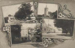 Lajtafalu, Potzneusiedl; Batthyány castle, street, church, floral (EK)