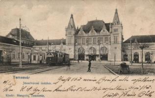 Temesvár Józsefváros, vasútállomás; Mangold kiadása / railway station (b)