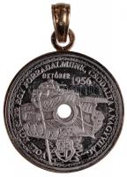 2006. "56-os Forradalom 50. Évfordulójára" emlékérem nemesfém jelzett 18K arany foglalatba...