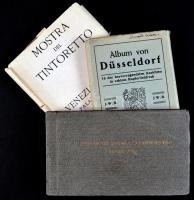 1 db Mostra del Tintoretto képeslap sorozat, 1 db képeslap füzet a Budapesti Kegyes Tanítórendi Gimn...
