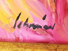 Schéner Mihály (1923-2009): Bohócok. Olaj, farost, jelzett, keretben, 50×70 cm