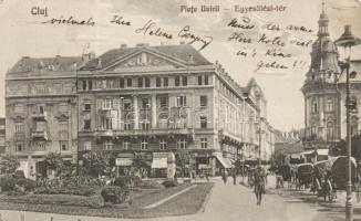 Kolozsvár, Egyesülési tér / Piata Unirii (fa)