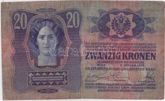1913. 20K piros "Magyarország" körbélyegzővel T:II