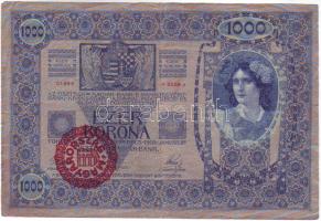 1902. 1000K piros "Magyarország" körbélyegzővel T:II-