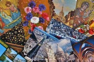 425 modern képeslap: külföldi városképek, üdvözlő- és motívumlapok / 425 modern postcards: worldwide cards, greeting and motive cards