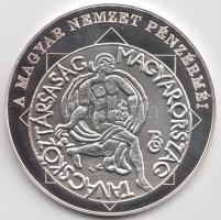 DN "A magyar nemzet pénzérméi - A Tanácsköztársaság próbaveret pénze 1919.III.21." Ag (0,999) emlékérem (10,37g/35mm) T:PP Tanúsítvánnyal!