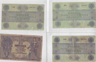1919. 5K "T.K" 2 klf variáns (2x)  ("Osztrák-magyar Bank-más törvényes...") össz...