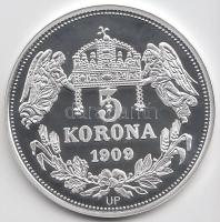 DN "Királyi koronák / Ferenc József 5 korona" Ag emlékérem, (20g/0.999/38,61mm) T:PP Tanúsítvánnyal. Csak 2000db!
