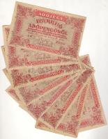 1946. 1000.000Adóp. (variáns) (8x) mindegyik hátlapon  fordított állású címer, előlap 5 ill. 6 jegyű sorszám, szövegben amelyeknek ill. amelyeknél T:III,III/IV