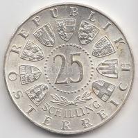 Ausztria 1956. 25Sch Ag "Mozart" T:2 Austria 1956. 25 Schilling Ag "Mozart" C:XF Krause KM#2881