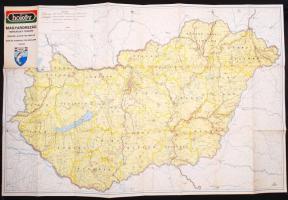 Magyarország horgászati térképe, 1:550 000, 60×120 cm