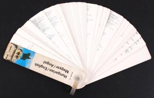 Cca 1990 Legyező alakú magyar-angol, angol-magyar szótár