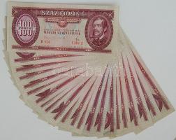 1968. 100Ft (25x) T:II Többségében csak egyszer hajtott!