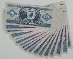 1969. 20Ft (18x) T:II Többségében csak egyszer hajtott!