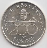 1993. 200Ft Ag "MNB" T:1- Adamo F13