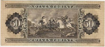 1965. 50Ft sor és sorozatszám ferdén nyomva T:II