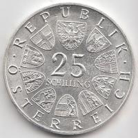 Ausztria 1967. 25Sch Ag "Mária Terézia" T:1- Austria 1967. 25 Schilling Ag "Maria Theresia" C:AU Krause KM#2901