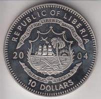 Libéria 2004. 10$ "Szabadság pillanatai-A spanyol armada pusztulása 1588." multicolor T:PP...