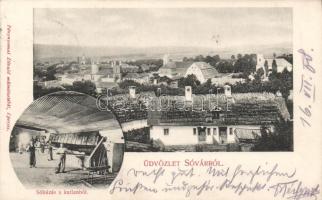 Sóvár, sóhúzás a katlanból / salt mine, Divald