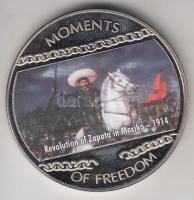 Libéria 2004. 10$ "Szabadság pillanatai-Zapata forradalma Mexikóban 1914." multicolor T:PP Liberia 2004. 10 Dollars "Moments of Freedom-Revolution of Zapata in Mexico 1914." multicolor C:PP
