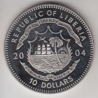 Libéria 2004. 10$ "Szabadság pillanatai-Lech Walesa és a Szolidaritás 1980." multicolor T:...