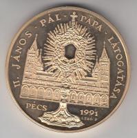 Bognár György (1944-) / Lebó Ferenc (1960-) 1991. "II.János Pál pápa látogatása - Pécs" ar...