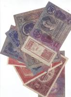 Kis korona tétel 1920. 2K 2 klf típusban T:II, 1904. 10K T:IV, 1920. 10K T:III/IV, 1913. 20K 2 klf típusban T:II, 1914. 50K T:IV, 1912. 100K T:II/III összesen 8 klf db