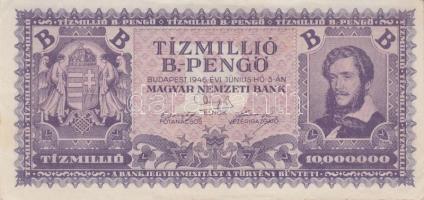 1945-46. 10.000MP + 100.000.000MP + 1.000.000.000MP + 10.000BP + 1.000.000BP + 10.000.000BP T:I,I-,I...