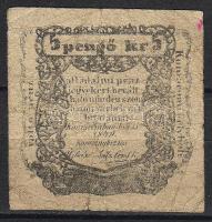 Komárom 1849. 5Kr T:II/III